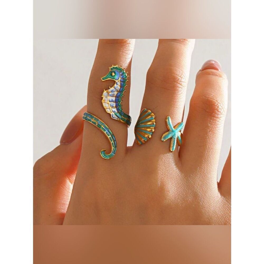 Seahorse ring #2561